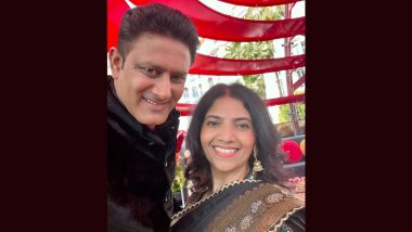 Cannes 2023: Indian Cricket Legend Anil Kumble and Wife Chetana Kumble Attend the Film Festival in France (View Pic)