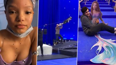 The Little Mermaid: Halle Bailey Shares BTS Glimpses of Her Disney Film Including Jonah Hauer-King With Cardboard Ariel and Fascinating Wire Work (View Post)