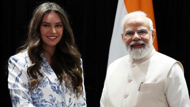 PM Narendra Modi and Celebrity Chef Sarah Todd Delve Into Deep Discussions About ‘Ayurvedic Principles of Ancient Indian Cuisine’, View Pics of Their Meeting