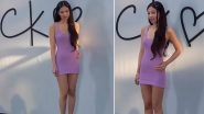 BLACKPINK&rsquo;s Jennie Looks Striking in Purple Dress and High Heels for Her Calvin Klein Collection Pop-Up Store Event (Watch Video)