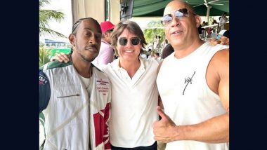 Tom Cruise Comes Together with Fast X Co-stars Vin Diesel and Ludacris for Photo at Formula 1 Miami Grand Prix (View Pic)