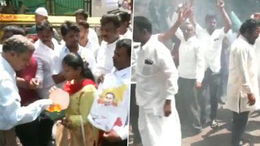 Karnataka CM Pick: Ahead of Official Announcement, Siddaramaiah’s Supporters Break Into Celebration at His Native Village in Mysuru (Watch Video)