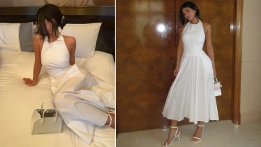 Kylie Jenner Flaunts Her All-White Look in a Long Skirt Dress, Shares Gorgeous Pictures on Instagram