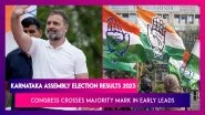 Karnataka Assembly Election Results 2023: Congress Crosses Majority Mark With Lead In Over 113 Seats Of 224 Seats