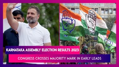 Karnataka Assembly Election Results 2023: Congress Crosses Majority Mark With Lead In Over 113 Seats Of 224 Seats