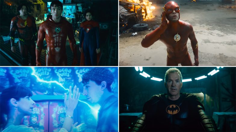 The Flash Final Trailer: Ezra Miller's Scarlet Speedster Teams Up With Batman and Supergirl to Save the Timeline in the Upcoming DC Film (Watch Video)