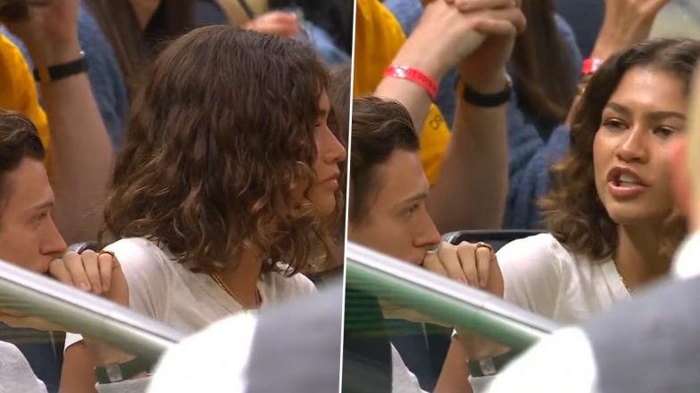 Tom Holland and Zendaya Spotted Enjoying the NBA Playoffs in San Francisco (Watch Video)