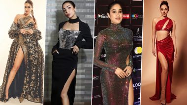 Kriti Sanon, Janhvi Kapoor & Others Flaunting Their Toned Legs in Thigh-High Slit Dresses!