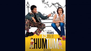 Hum Tum Clocks 19 Years: Yash Raj Films Shares Pics of Saif Ali Khan- Rani Mukerji Starrer to Celebrate the Occasion (View Post)