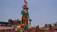 Andhra Pradesh: Locals Protest After Unidentified Miscreant Vandalises Camel Statue Paced in Front of Hanuman Idol in Achampet Town