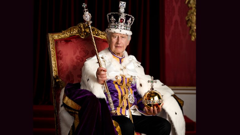 King Charles’ Official Portrait: Take Look at First Official Pictures of His Majesty and Queen Camilla Post Coronation (See Pics)