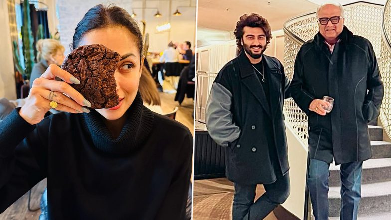 Arjun Kapoor Chills With GF Malaika Arora and Dad Boney Kapoor in Europe, Shares Pics From the Vacay!