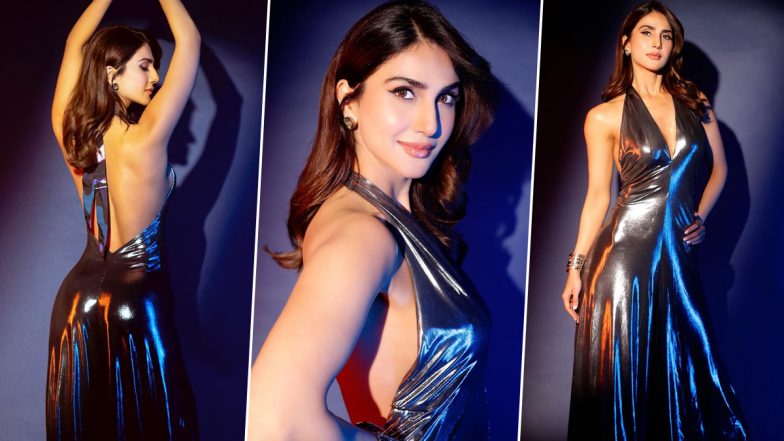 Vaani Kapoor Shines in a Sexy Backless Metallic Outfit at The Award Function, Check Pictures