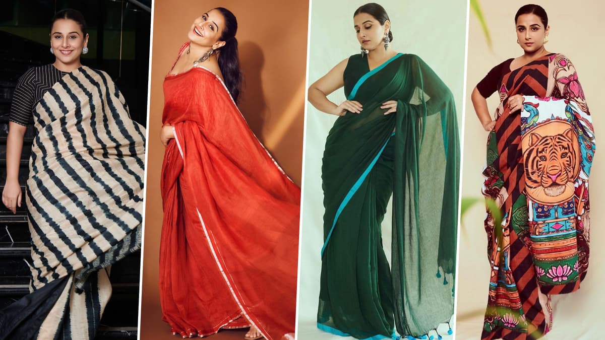 Buy Bollywood Style Vidhya Balan georgette saree in UK, USA and Canada