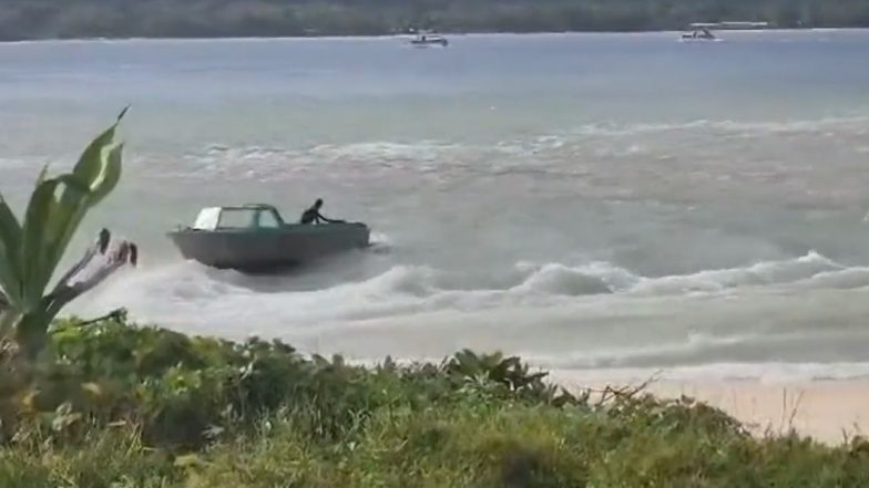 Vanuatu Tsunami Video: Small Waves Seen in Pacific Ocean After 7.7 Magnitude Earthquake Struck Southeast of Loyalty Islands; Tsunami Warning Issued for Vanuatu, Fiji and New Caledonia