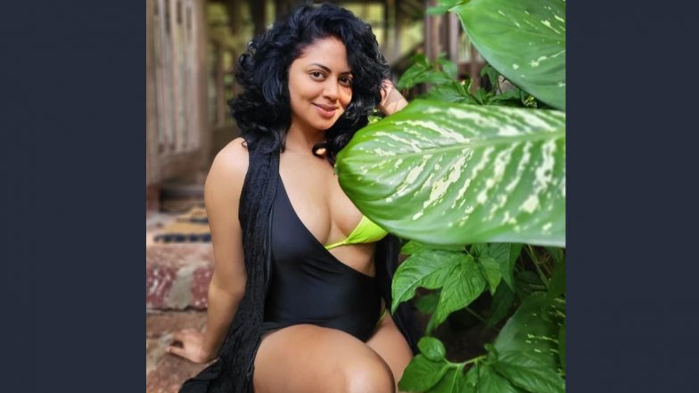 Kavita Kaushik Displays Her Inner ‘Jungle Girl’ and Stuns in Neon Green Bikini with Black Sleeveless Shrug (View Post)