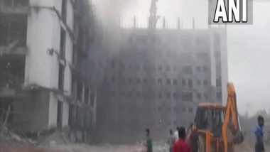 India News | J-K: Fire at Under-construction AIIMS Building in Samba, No Casualty Reported