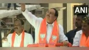 India News | Karnataka Assembly Polls: JP Nadda Holds Roadshow in Bengaluru