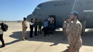 World News | Operation Kaveri: IAF C-130 J Flight Evacuates 122 Indians from Port Sudan to Jeddah