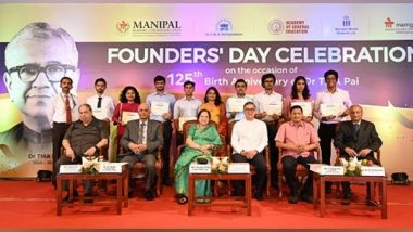 Business News | Manipal Academy of Higher Education Celebrates Founders' Day to Mark the 125th Birth Anniversary of Dr T.M.A Pai
