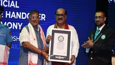 India News | Assam: Jayanta Baruah Receives Guinness World Record Certificate for 'Hemkosh'