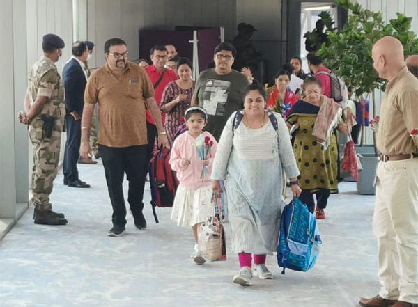 World News | Operation Kaveri: Flight with 231 Indian Nationals Onboard Lands in Ahmedabad