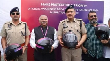 Business News | SBI Life Insurance and Jaipur Traffic Police Host a Public Awareness Drive to Aid Helmet Adoption in the Pink City
