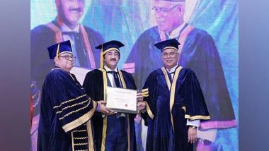 Business News | Nine World Record Holder Sandeep Marwah Honoured with Doctorate by French University