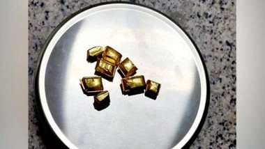 India News | Gold Worth Rs 16.5 Lakh Concealed Inside Chocolates Seized at Hyderabad Airport