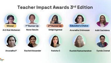 Business News |  Suraasa Awards Cash Prizes Worth Rs 11 Lakhs to Teachers