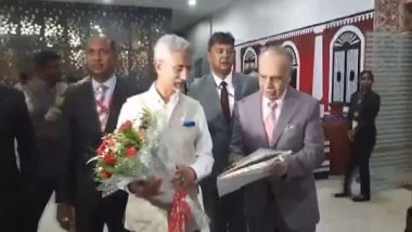 World News | EAM Jaishankar Arrives in Goa to Review Preparations for SCO Foreign Ministers' Meet