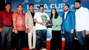 Business News | India Cup National Tennis Ball Cricket League 2023 Trophy Unveiled by Dr PV Shetty, Cricketer Jemimah Rodrigues