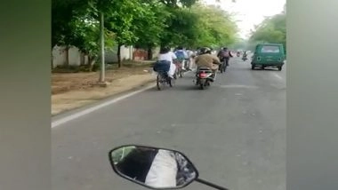 India News | Uttar Pradesh: Policeman Suspended for Molesting Schoolgirls After His Video Goes Viral