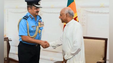 World News | IAF Chief Meets Sri Lanka Prime Minister Gunawardena on Second Day of Island Nation's Visit