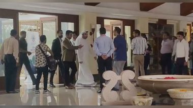 World News | UAE Ambassador Abdulnasser Alshaali Arrives at SCO Foreign Minister's Meet Venue in Goa