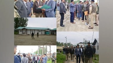 India News | J-K: Bandipora Deputy Commissioner Reviews Amarnath Yatra Transit Camp in Shadipora