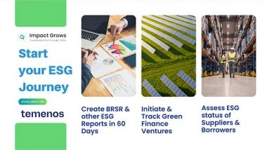 Business News | ImpactGrows, Sustainability Management SaaS Solution is Now Available on Temenos Exchange