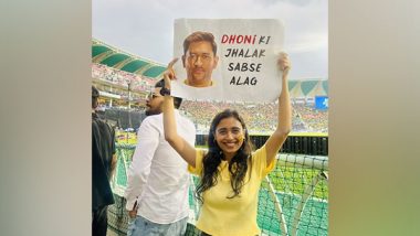 ‘Thala Ki Jhalak Sabse Alag’ MS Dhoni’s Fans Go Wild With Enthusiasm Amidst Rain During LSG vs CSK IPL 2023 Match