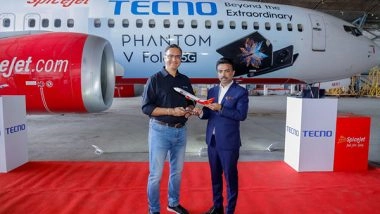 Business News | Phantom V Fold Opens Wings; Reaches the Sky in Collaboration with SpiceJet