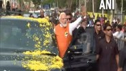 India News | PM Modi Holds Roadshow in Karnataka's Tumakuru