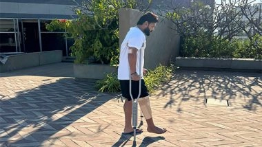 Sports News | Watch: Rishabh Pant Takes Another Step Towards Recovery, Throws Away Crutches