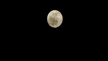 Penumbral Lunar Eclipse Seen Over Nepal Sky on Full Moon Day