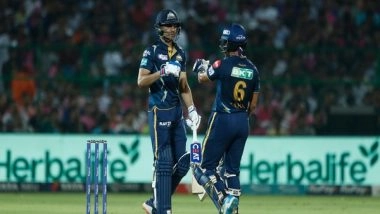Sports News | Gujarat Titans Moves to Top Spot with Dominant 9 Wicket Victory over Rajasthan Royals