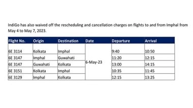 Business News | IndiGo to Operate Additional Flights in Violence-hit Manipur