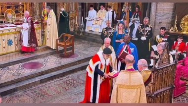 World News | British Sikh Lord Indarjit Singh Presents Glove to King Charles III on Coronation