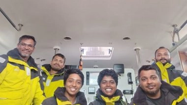 India News | Indian Naval Vessel Tarini on Return Passage to India After Six-month-long Expedition