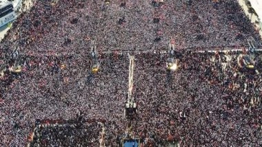 World News | Erdogan Claims 1.7 Million People Attended His Mass Rally in Istanbul