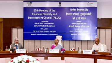 Business News | FM Sitharaman Chairs the 27th Financial Stability and Development Council Meeting