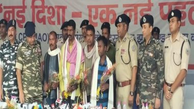 India News | Five Top Naxals Surrender Before Security Forces in Jharkhand