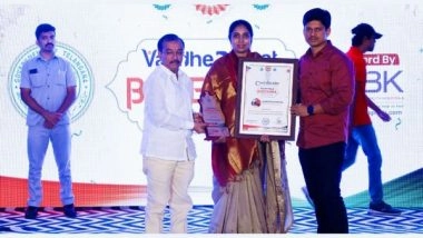Business News | Jyothi Penumatsa Receives Best Preschool Education Leader of the Year 2023 Award from Government of Telangana